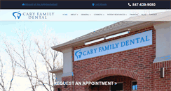 Desktop Screenshot of caryfamilydentistry.com